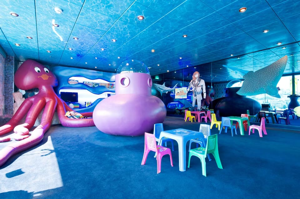Sala de juegos Underwater World del MSC Magnifica