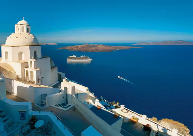Navegando por Santorini