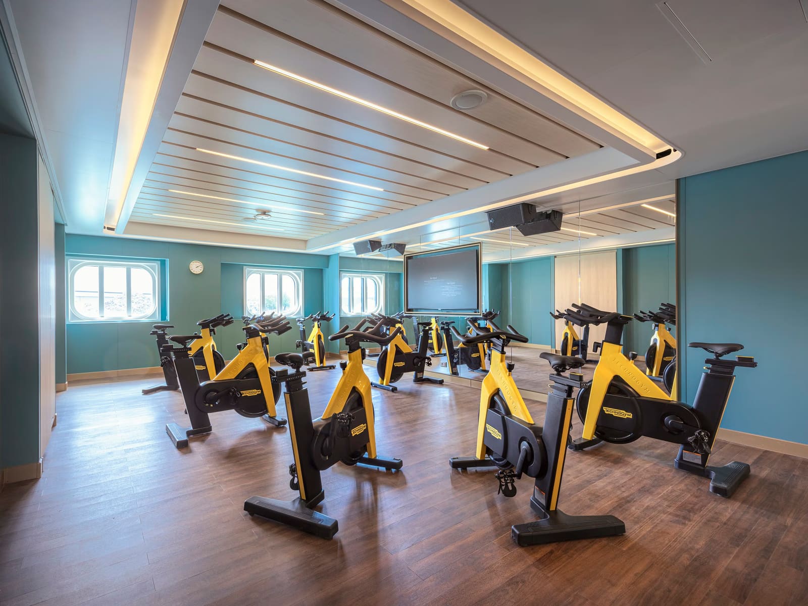Gimnasio a bordo de Queen Anne