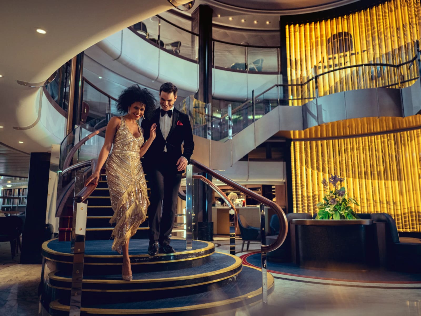 Noche de gala a bordo de Queen Anne