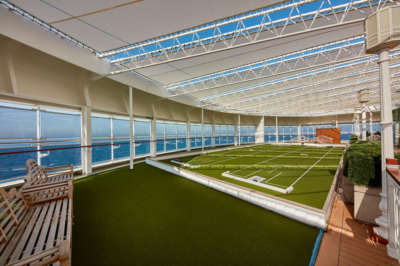 Games Deck a bordo de Queen Elizabeth