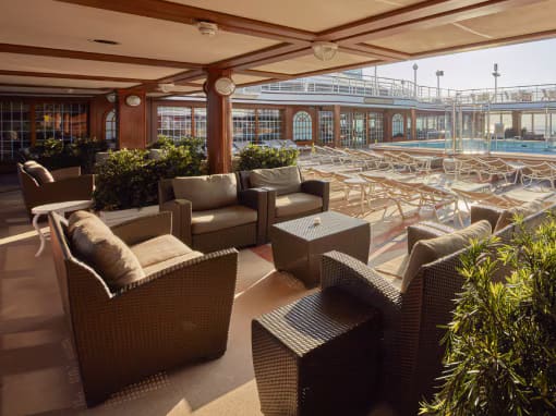 Piscinas a bordo de Queen Elizabeth