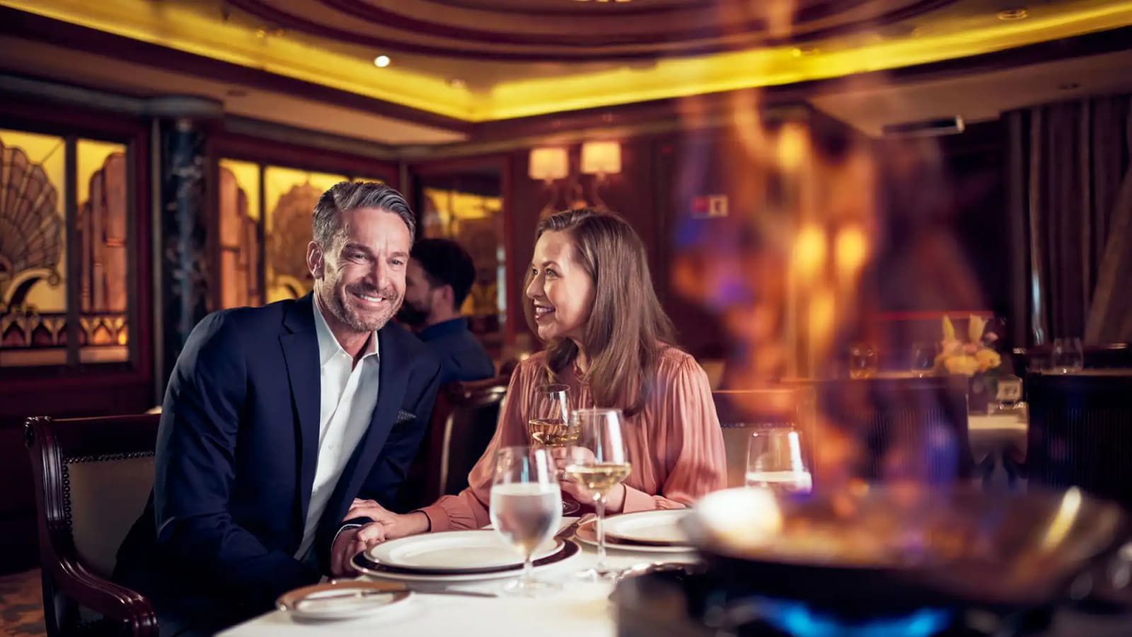 Restaurante a bordo de Queen Elizabeth