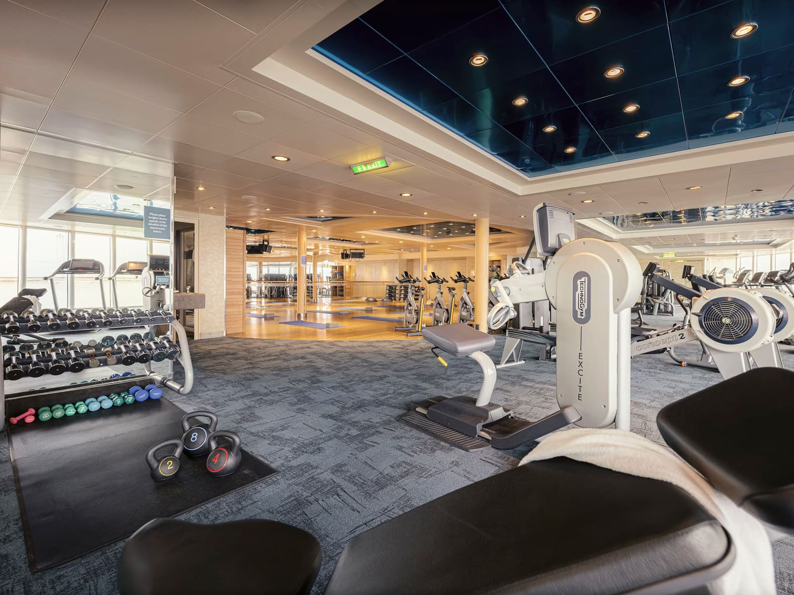 Gimnasio a bordo de Queen Victoria
