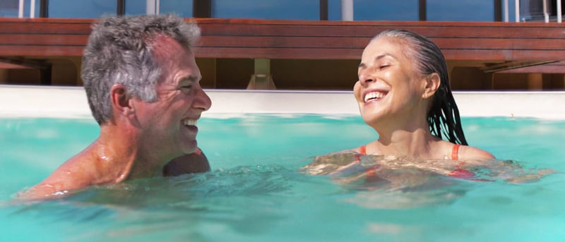 Jacuzzis exteriores a bordo del Volendam