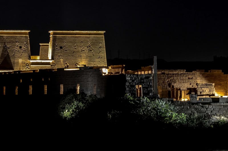 Espectáculo de luz y sonido en el Templo de Philae