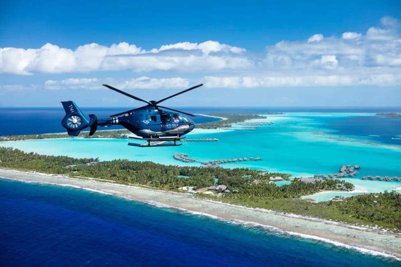 Paseo en helicóptero por Bora Bora