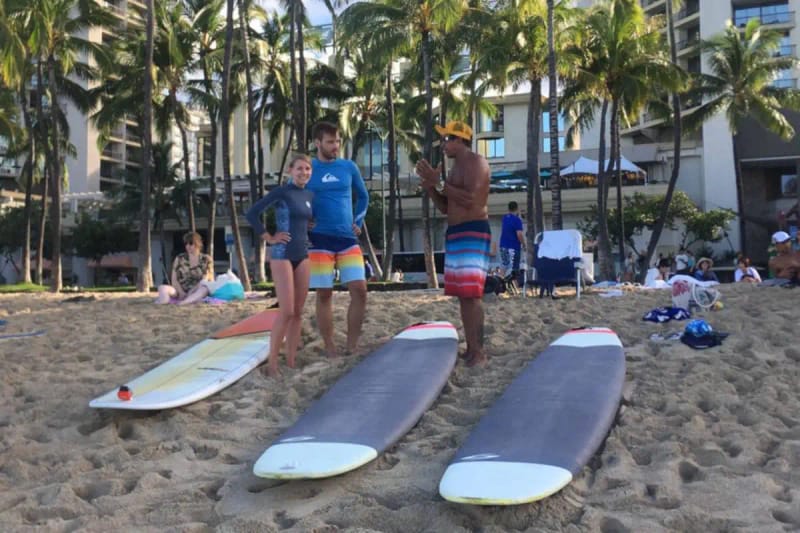 Curso privado de surf en Honolulu