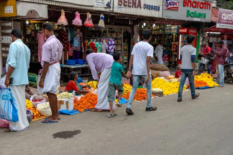 Tour por los mercados tradicionales de Kochi