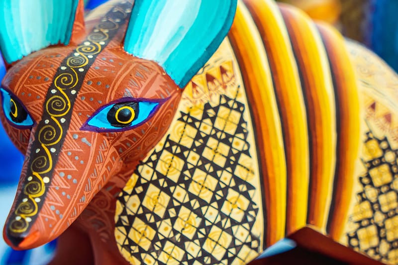 Taller de alebrijes en San Martín Tilcajete
