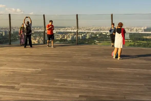 Entrada al mirador de Marina Bay Sands